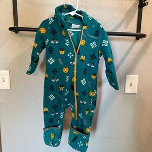 Columbia Kids' Teal Patterned One Piece